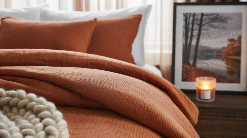 a photograph of a cozy bedroom with a fo fo3kqqbrsywk4lvrw9zrfa 61divw1wsawi0icquyrvxq