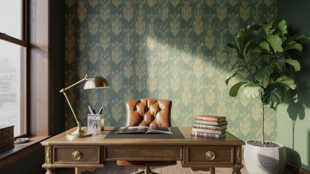 a photograph of a stylish home office ce ycnlymovtlesdb4617yohw vnfuksobswauvlme0ymz a