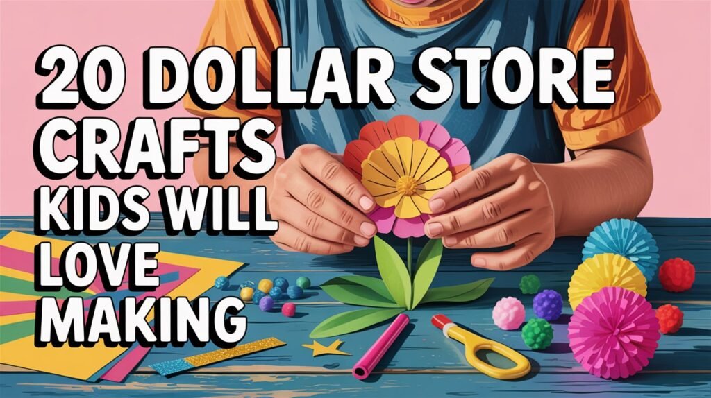 20 Dollar Store Crafts Kids Will Love Making