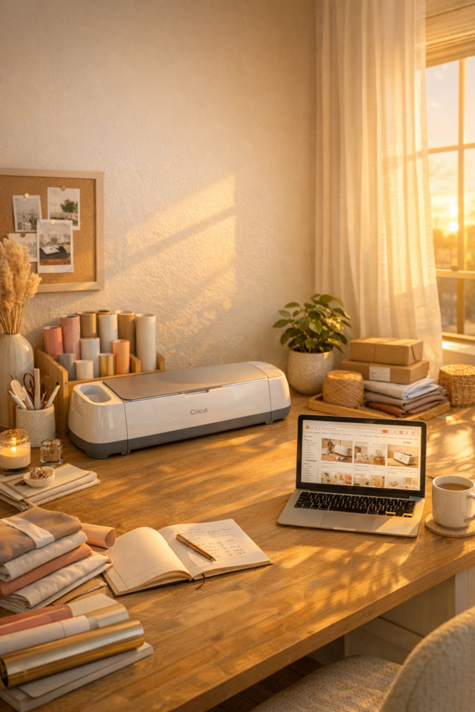 Organized business planning setup monthly calendar, revenue goal sheet