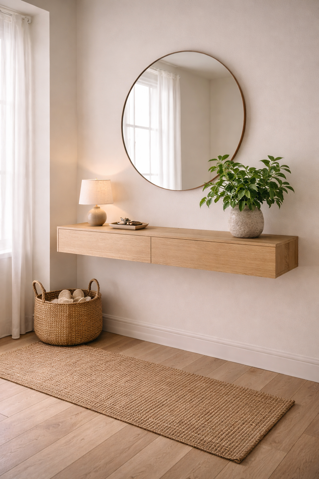 Entryway Decor Ideas - Minimalist Scandinavian entryway design