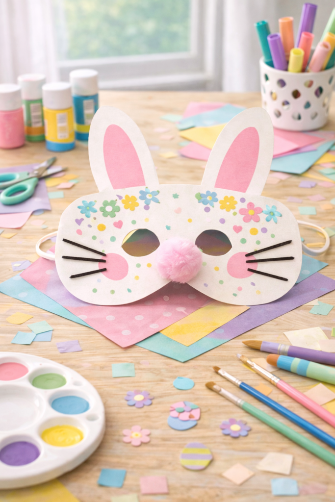 paper Easter bunny mask