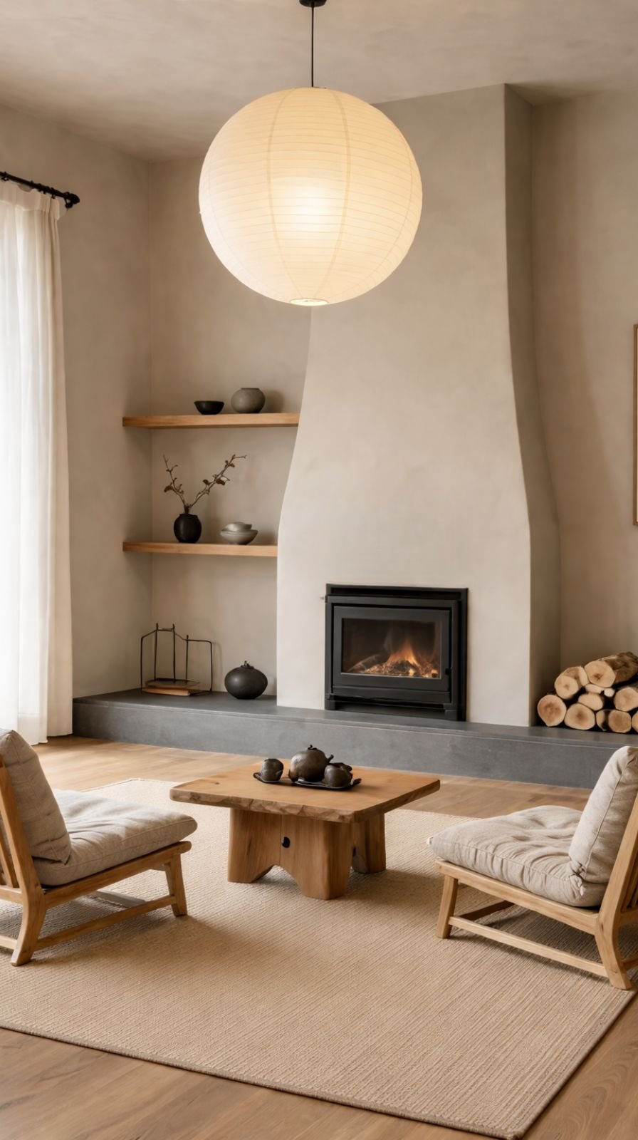 Rustic Living Room Setting.