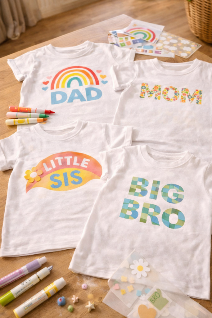 custom t-shirt painted or vinyl designs in colorful