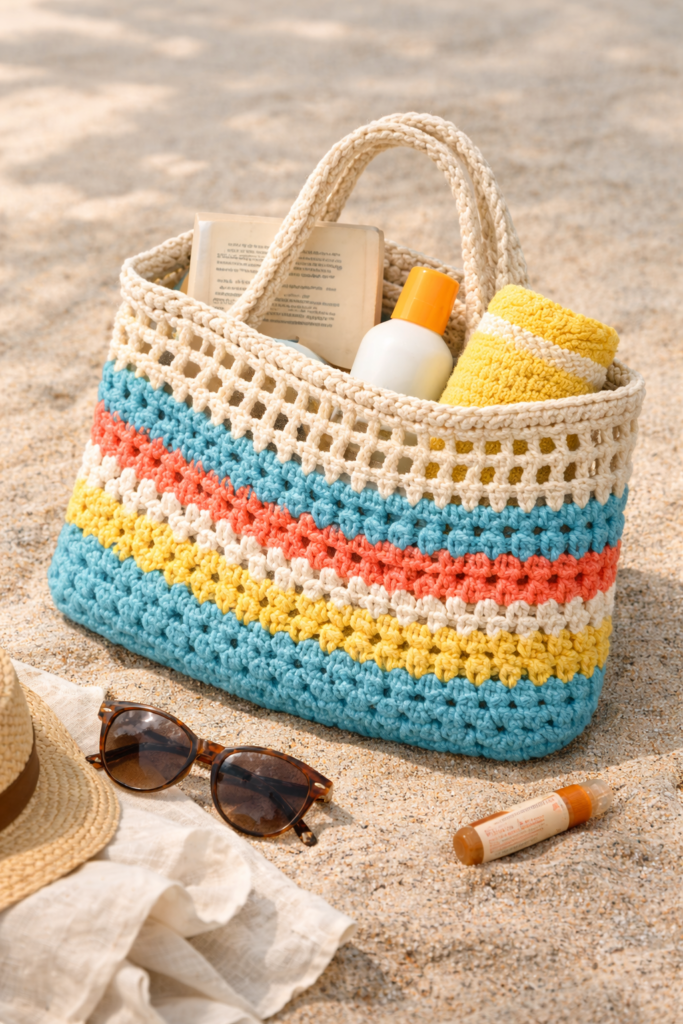 Matching Crochet Tote Bag