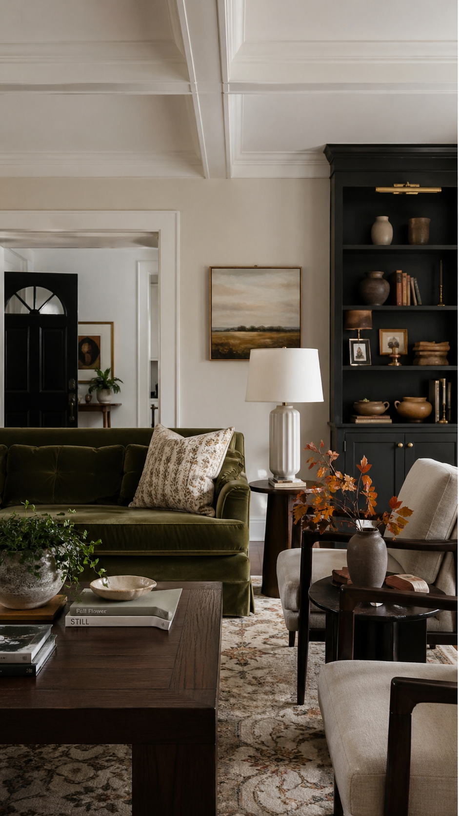 Transitional room blending traditional and contemporary elements - Transitional design ideas