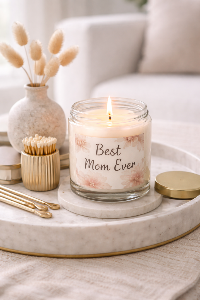 Best mom ever candle display