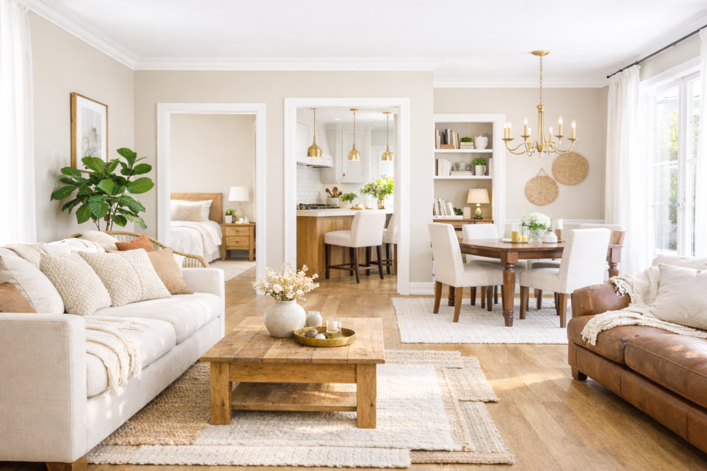 Bright and cozy living space