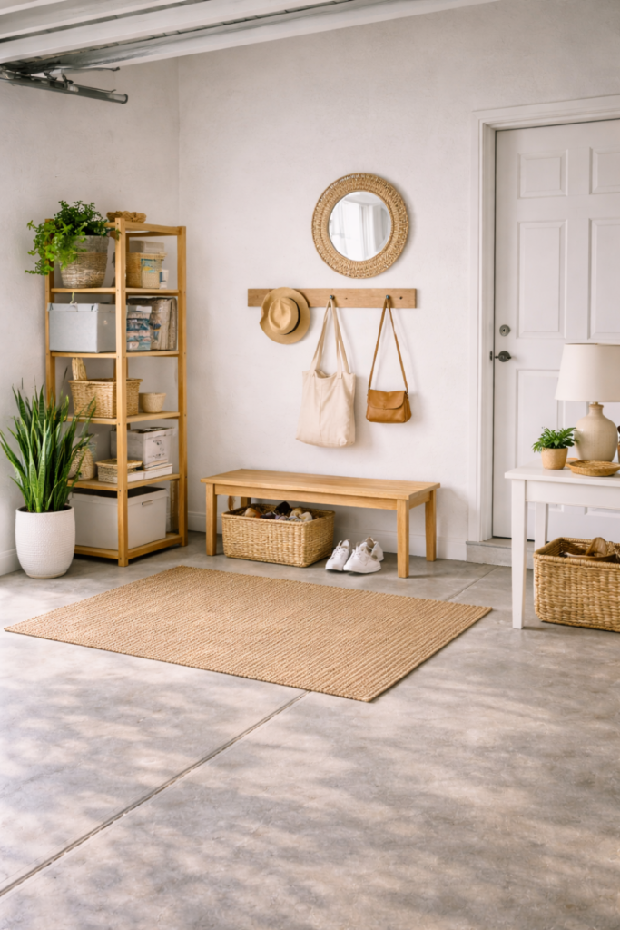 Bright and tidy mudroom retreat