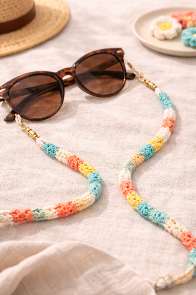 Crochet strap for your sunglasses