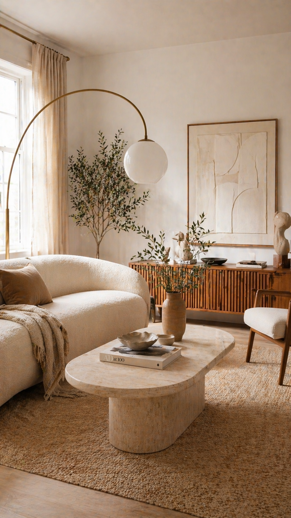 Cozy Scandinavian living room design