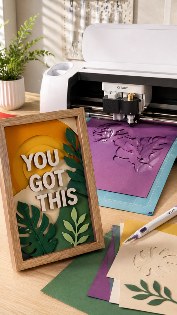 Crafting positivity in a cozy workspace