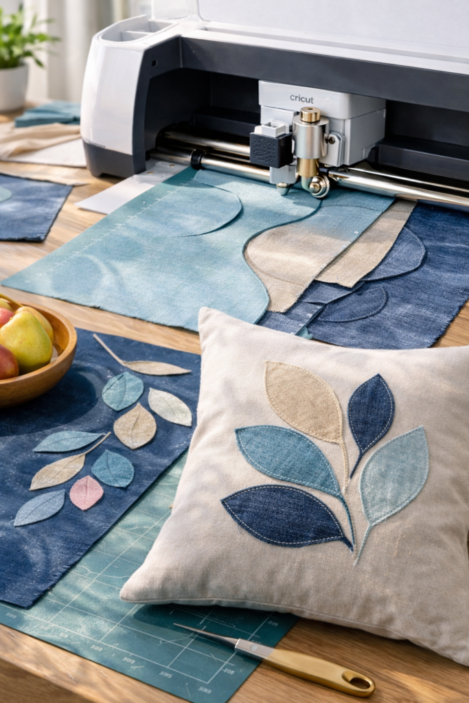 Crafting with Cricut Maker and fabric art