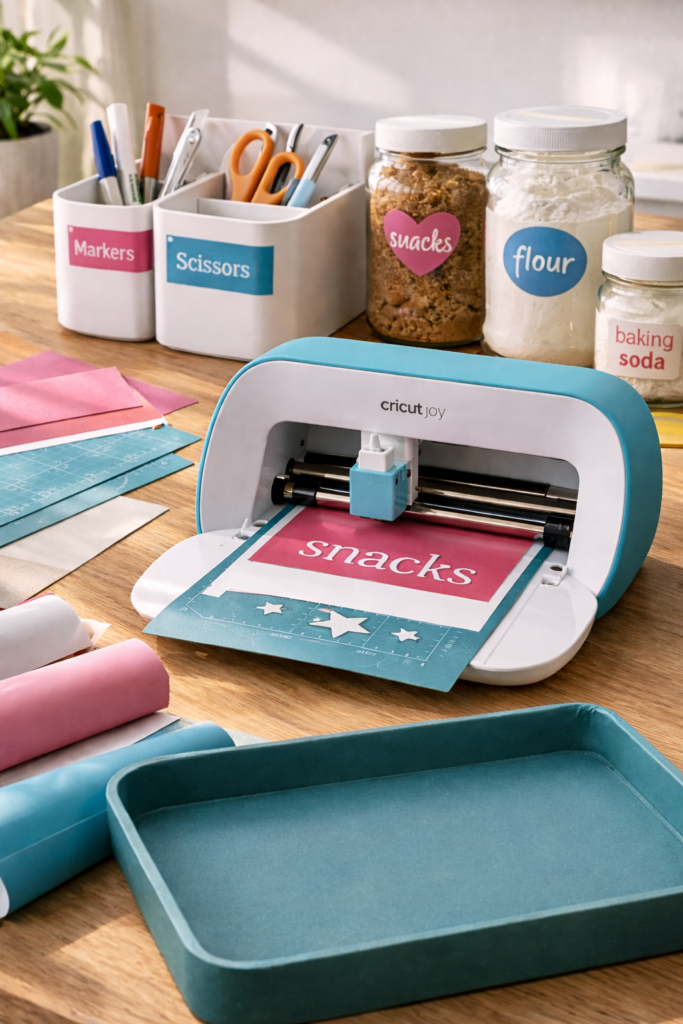 Cricut crafting station in action