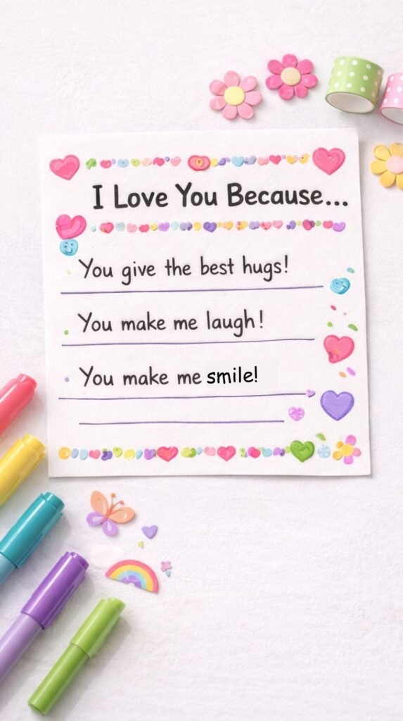 Handmade Mother's Day card display