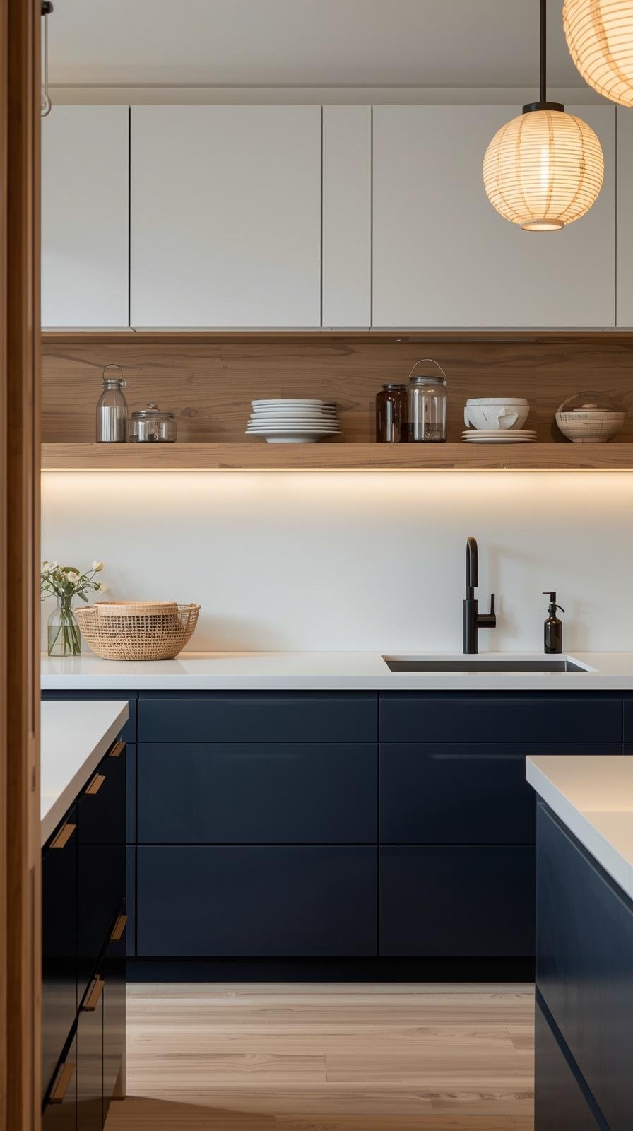 Japandi-style kitchen