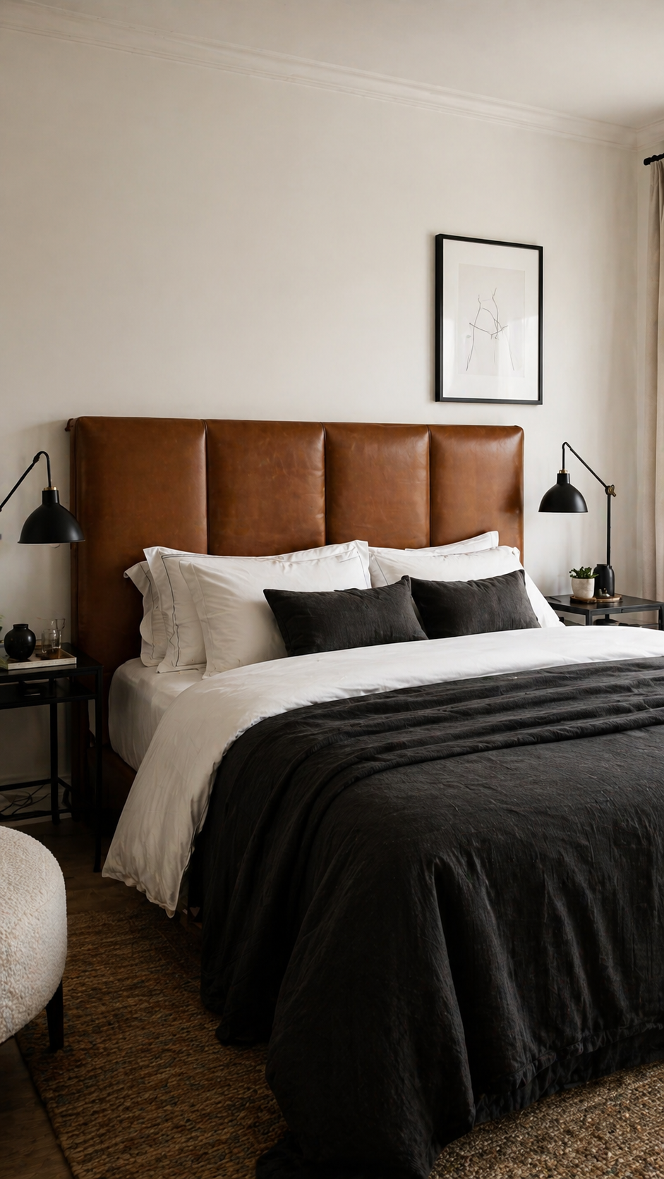 Minimalist and serene bedroom design