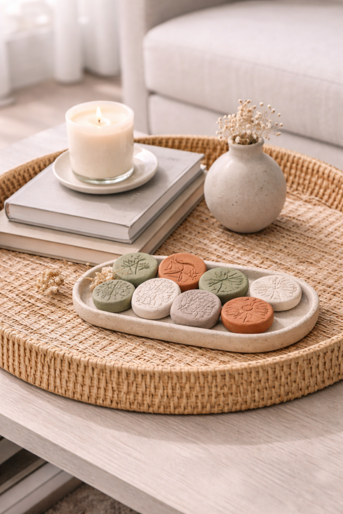 Natural elements in a modern setting