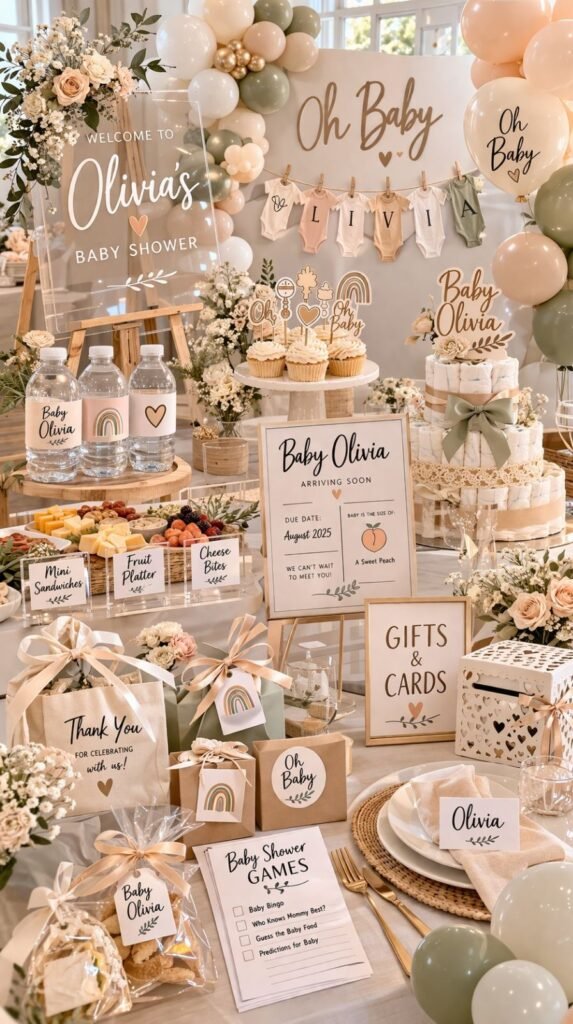 Olivia's baby shower celebration