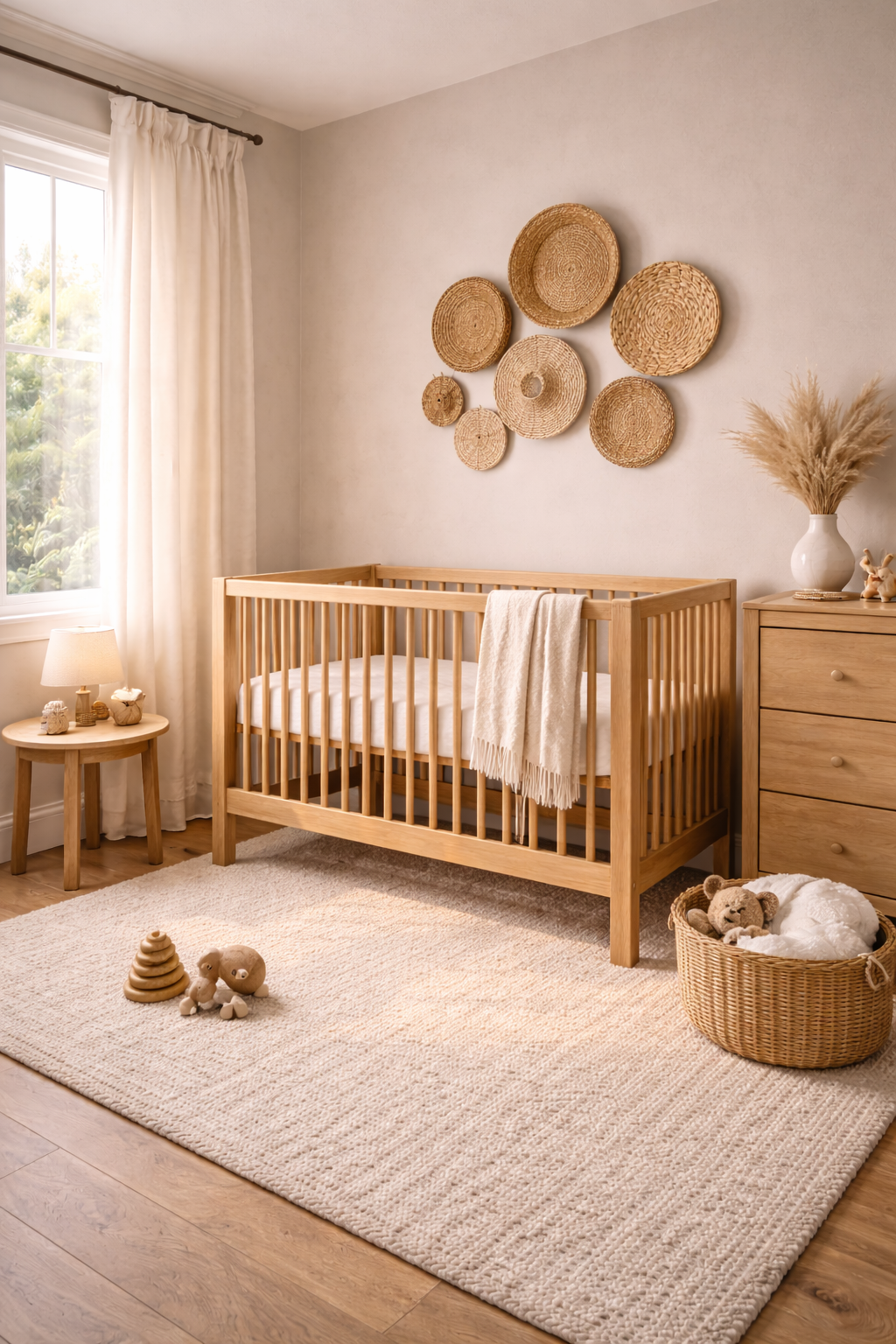 Soft nursery with natural light