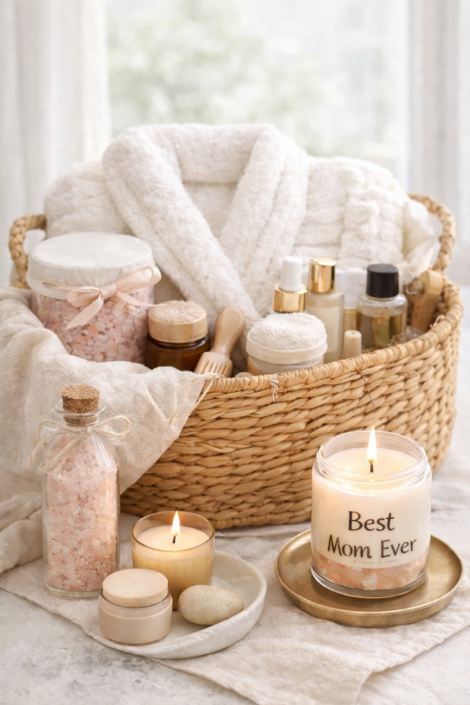 Spa gift basket for relaxation