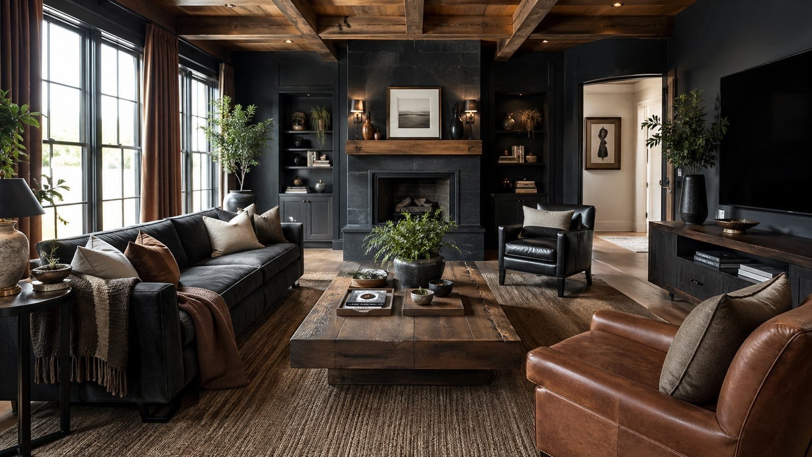 Steal These 15 Black And Brown Living Room Ideas
