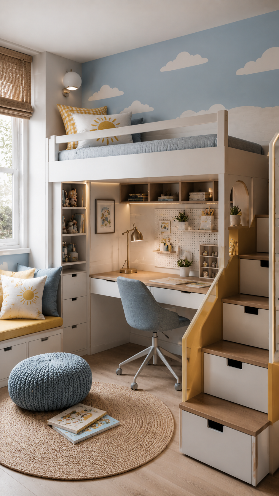 Cozy and playful children's bedroom design