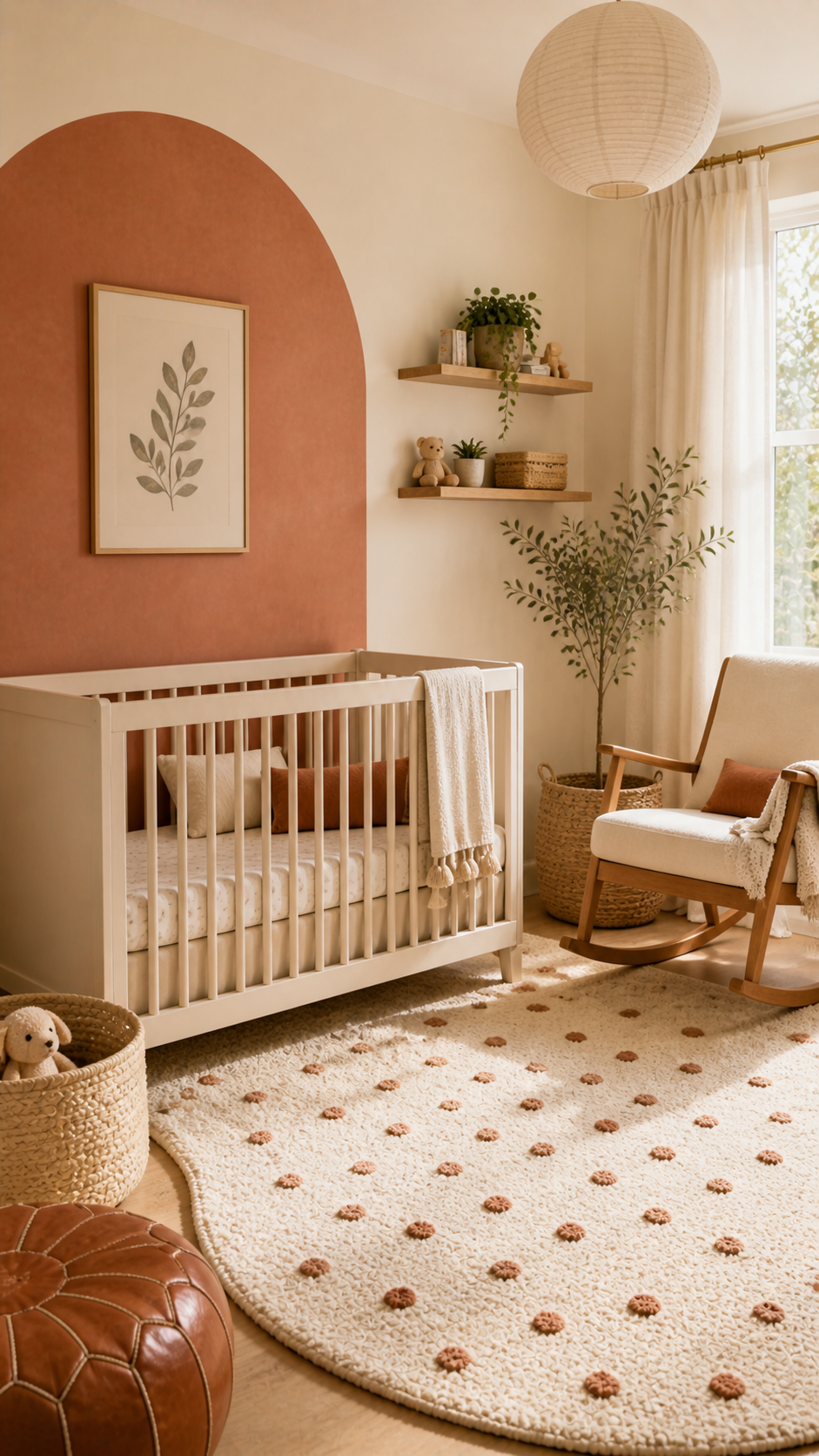 Cozy boho-inspired nursery design