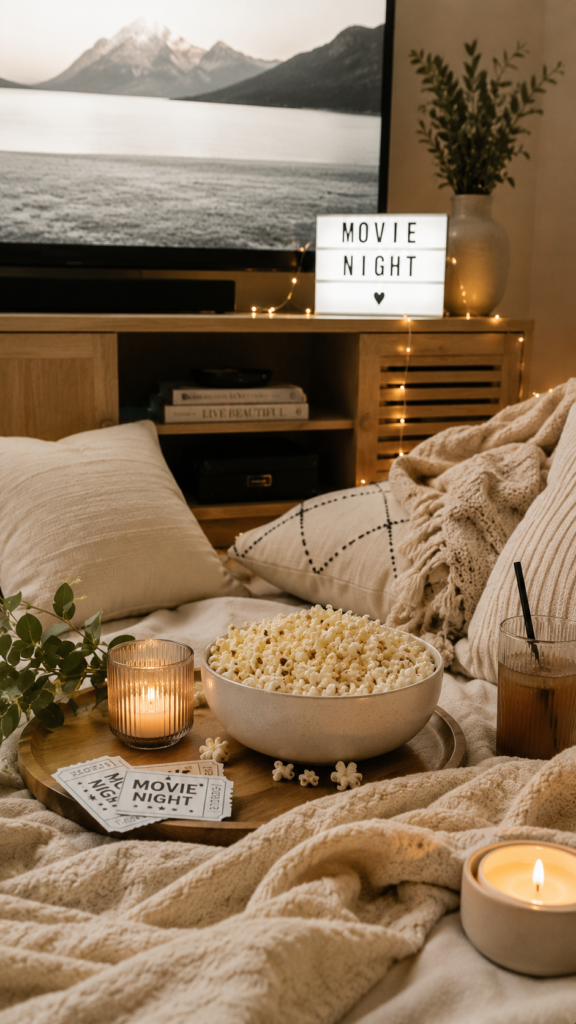 Cozy movie night vibes