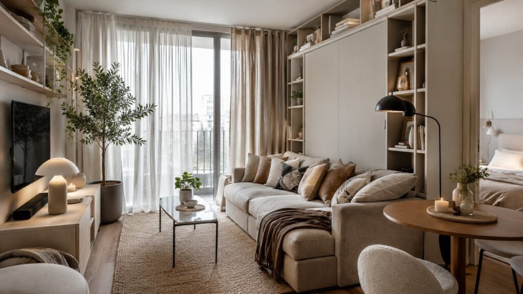 Cozy neutral-toned apartment interior Cozy neutral-toned apartment interior