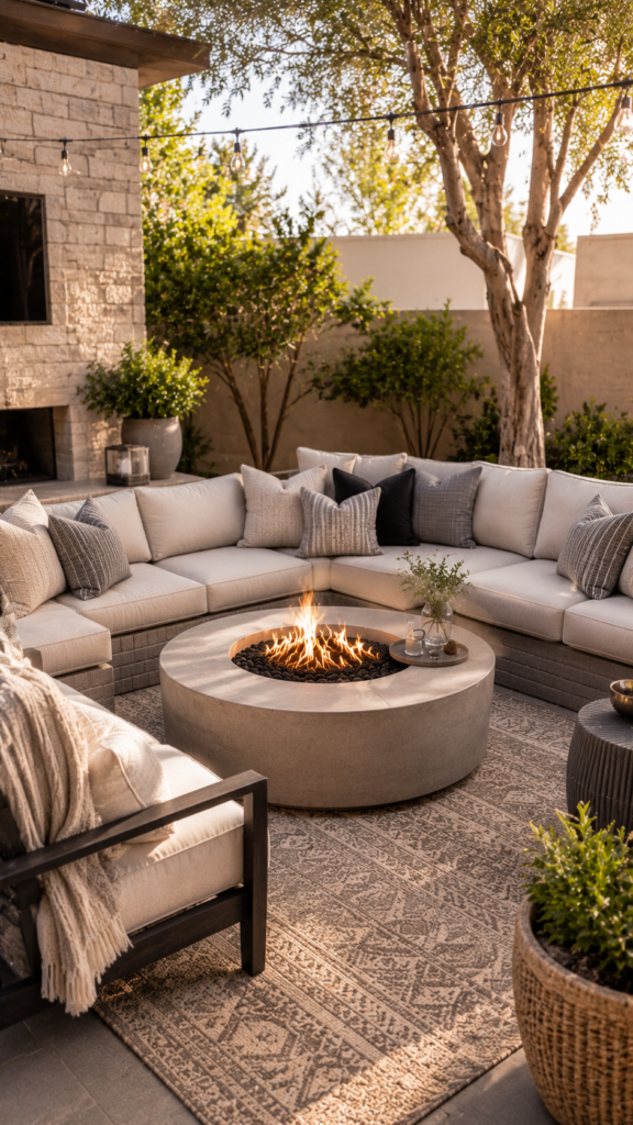 Sectional Fire Pit Lounge - Fire Pit Setups