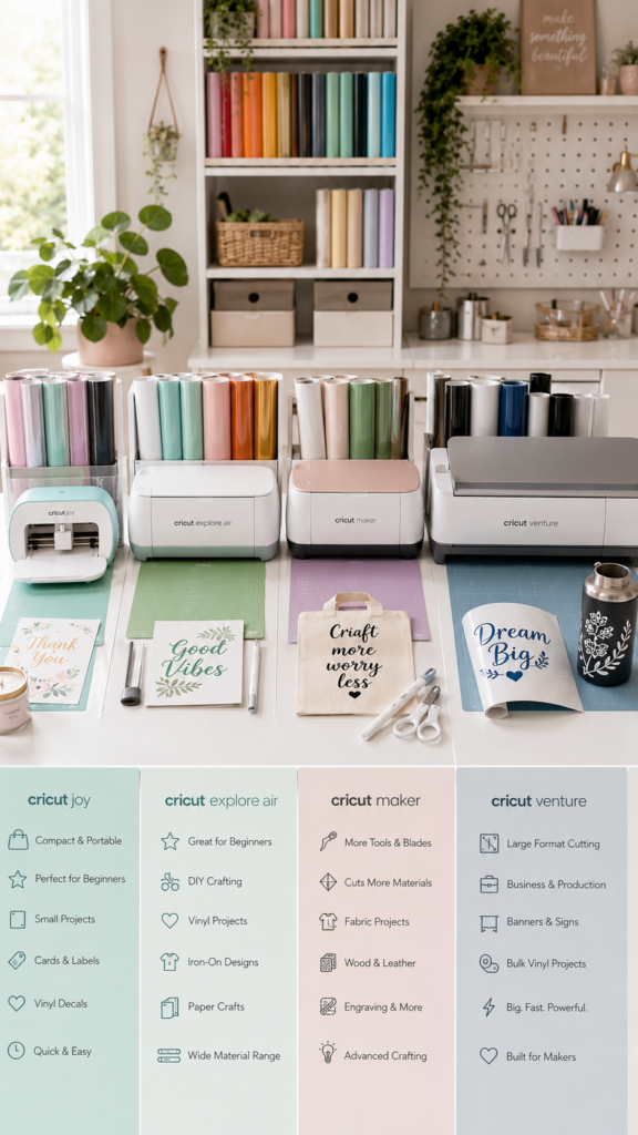 Craft studio with Cricut machines