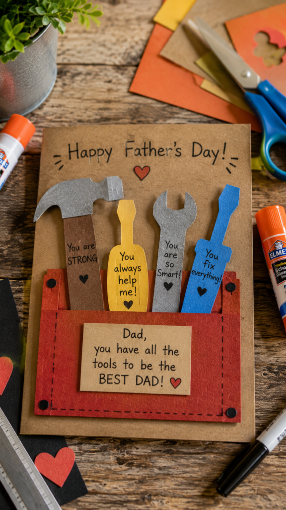DIY Father's Day card creation
