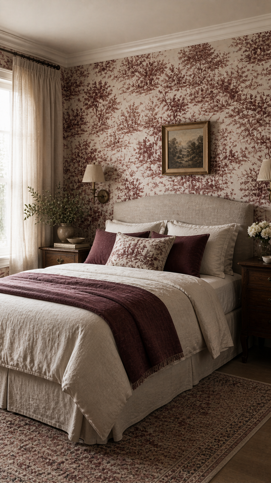 Elegant vintage-inspired bedroom retreat