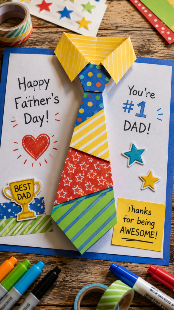 Father's Day craft card creation