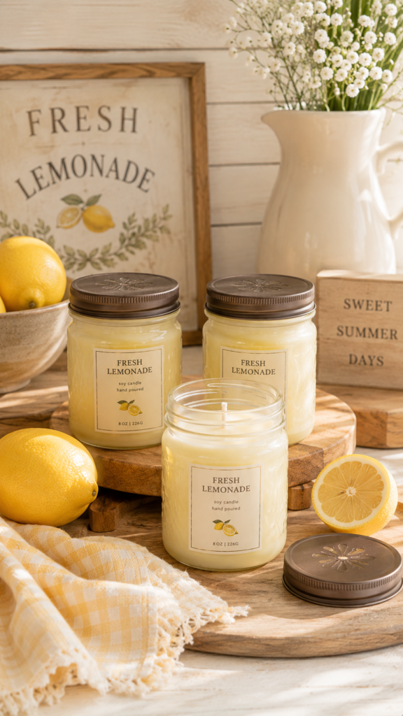Fresh lemonade farmhouse vibe