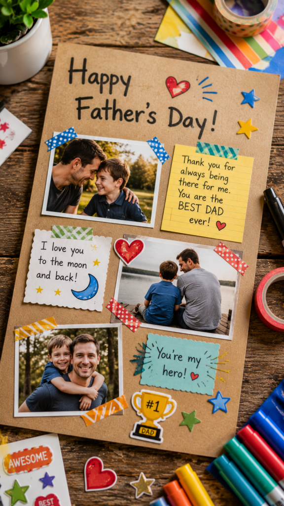 Handmade Father’s Day card craft