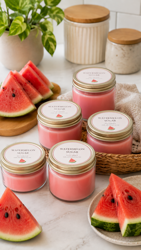 Refreshing watermelon sugar scene