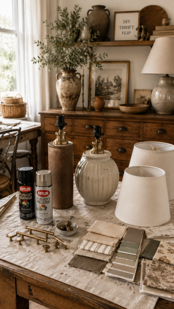 Rustic DIY craft workspace inspiration