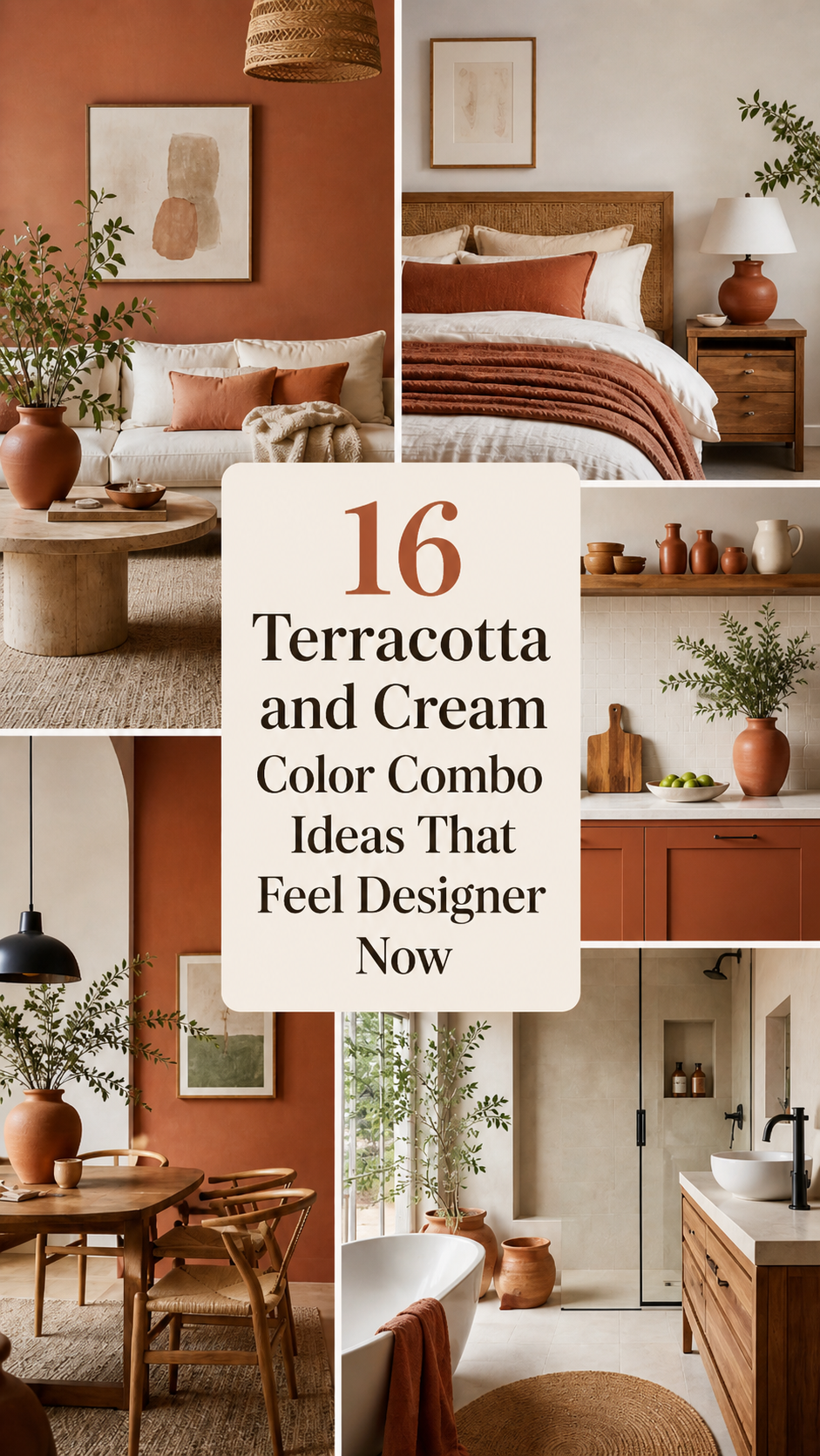 Terracotta and cream interior inspiration - pin 1
