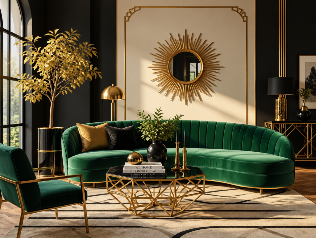 Bold neodeco living room decor idea